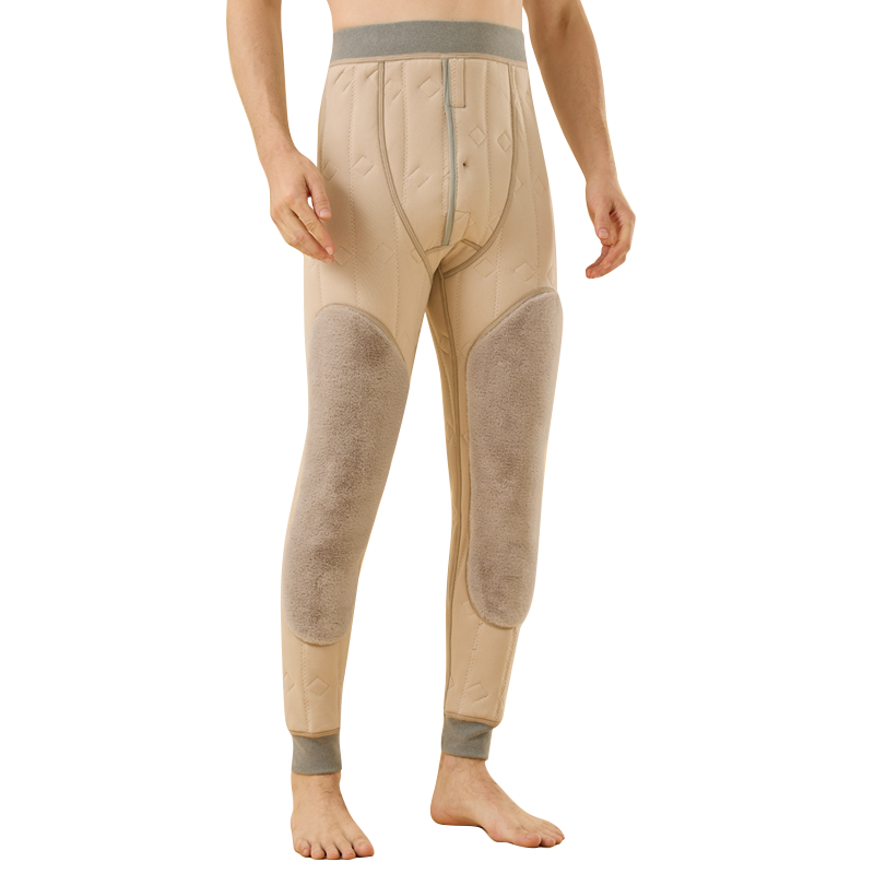 恒源祥10A抗菌保暖裤男冬加绒加厚羊毛护膝东北保暖男士棉裤裤子