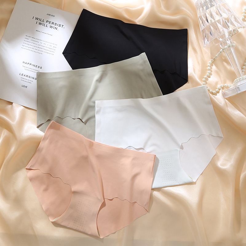 冰丝女一片式无痕抑菌裆超薄隐形