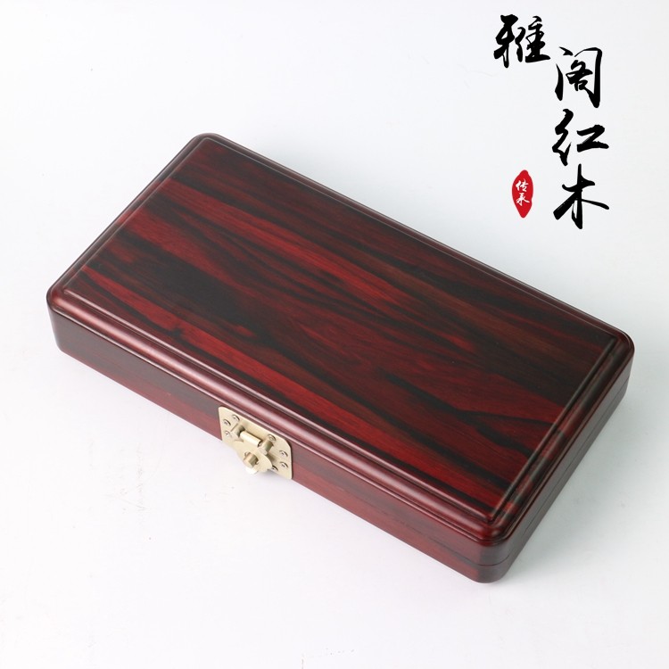 红木珠宝首饰收藏仿古风大叶紫檀