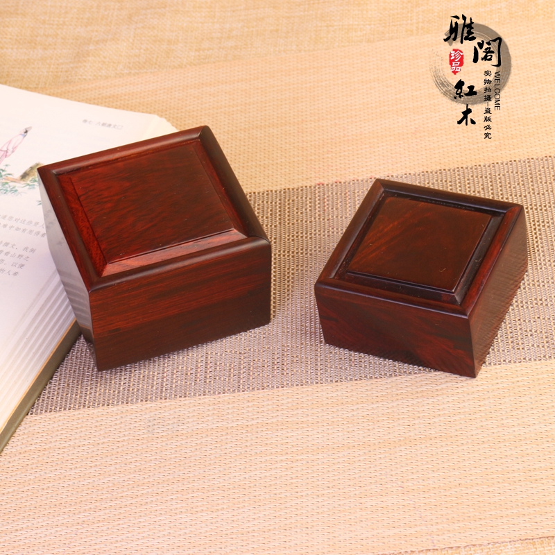 红木首饰盒古币手串佛珠收纳盒