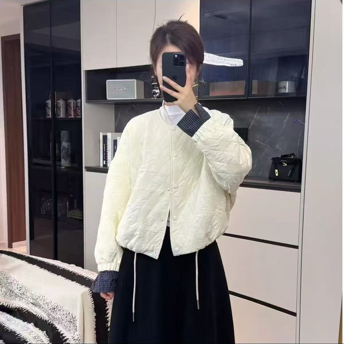 园园美衣款棉服女提花加棉加厚保暖棉服韩版新款棉衣外套棉袄宽松