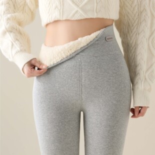 毛绒裤 高腰秋裤 女外穿秋冬加绒加厚保暖棉裤 9902特厚云朵绒打底裤