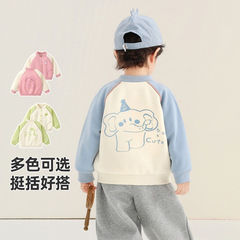 男童棒球服婴儿外套女童开衫