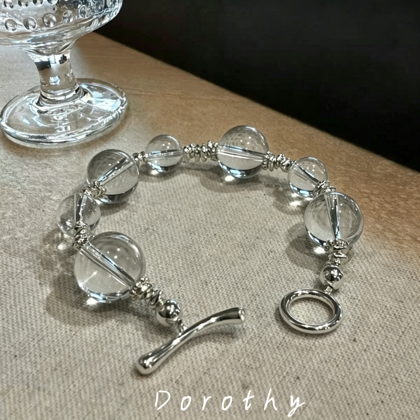 Dorothy|白水晶手链女2026新款高级简约精致手串时尚配饰精致礼物图片