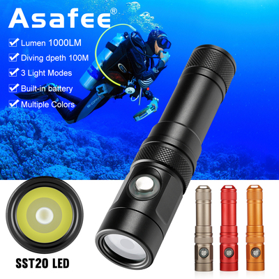 休闲潜水手电水肺潜水手电asafee