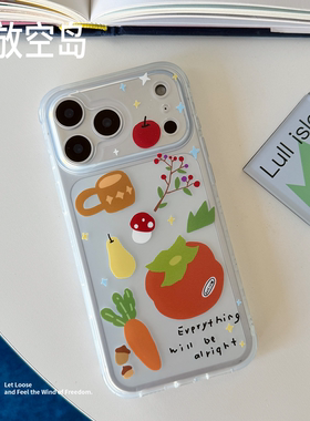 放空岛原创正版丨硕果丨nimi角双层imd磁吸手机壳苹果iPhone16promax/17promax小众高级ins全包防摔包相机键