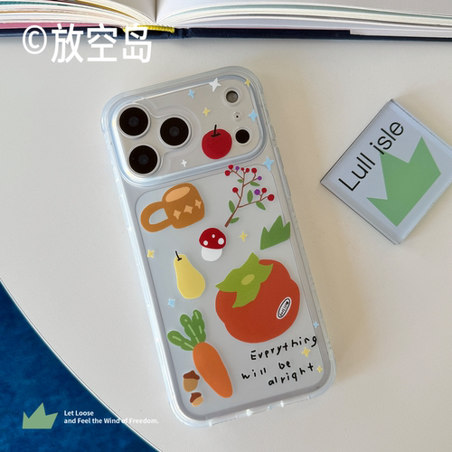 放空岛原创正版丨硕果丨mini角双层imd磁吸手机壳苹果iPhone16promax/17promax小众高级ins全包防摔包相机键