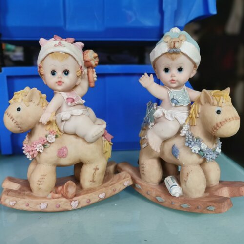 欧式天使宝贝摆件树脂工艺品小情侣装饰品娃娃摆拍家居摆设礼品