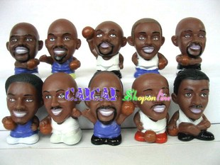 中古绝版收藏!可爱NBA篮球明星玩具套装 摆件礼品礼物 汽车公仔