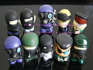 超级可爱!CS反恐精英兵人玩具 手办玩偶收藏礼品 汽车摆件公仔