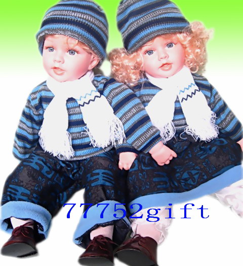 50-55cm重生娃娃衣服仿真宝宝春秋套装 宝宝四件套毛衣服装