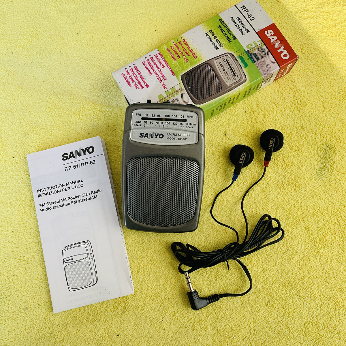 三洋库存收音机原厂耳机 好听又好看 收音机/耳机都可以单独销售