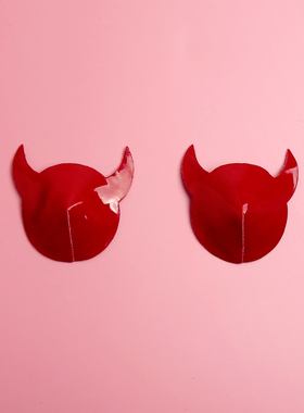 红色小恶魔 个性硅胶乳头贴 情趣 cosplay 防走光性感咪咪贴