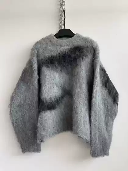 Hell System Official Sun Yuchen's Same Style Autumn and Winter New Knit Wool Yarn Short Wide Silhouette Sweater