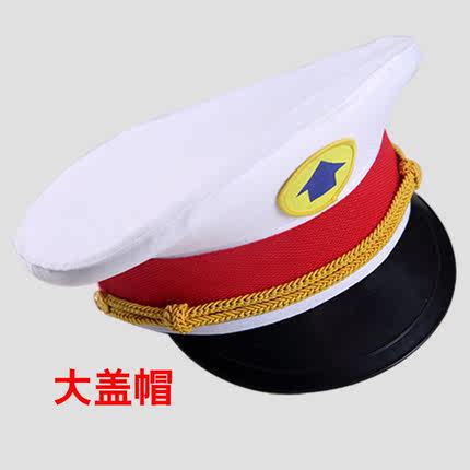儿童黑猫警长帽万圣节cosplay黑猫警长帽子六一儿童警察演出帽子