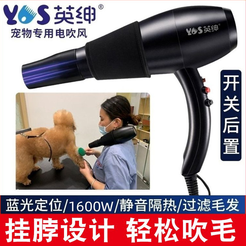 英绅宠物吹风机拉毛一体机狗狗吹毛机猫咪吹水机洗澡挂脖电吹风筒
