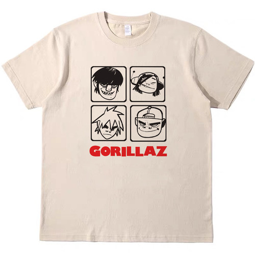Gorillaz摇滚乐队男女情侣T恤