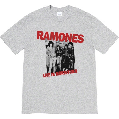 雷蒙斯朋克乐队ramones音乐节复古短袖男女情侣T恤纯棉tee tshirt