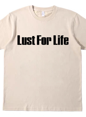 Lust for Life iggy pop 复古短袖bf男女情侣T恤纯棉tee原创tshir