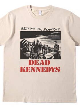 音乐节周边Dead Kennedys朋克复古vintage男女宽松短袖纯棉T恤tee