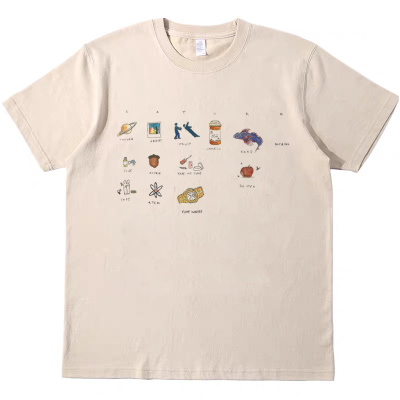SZA saturn音乐节周边美式T恤古着复古vintage男女宽松短袖tshirt