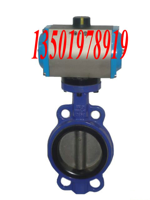 D671X-16-10气动蝶阀 气动对夹式蝶阀DN250 300 100 400 450 500