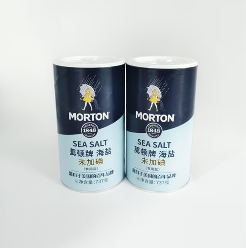 莫顿海盐737克罐装商用家用
