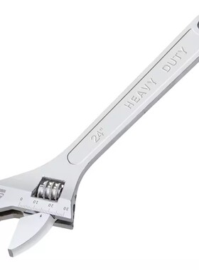 卡夫威尔 24寸镍铁活动扳手活口大号板子大开口工业级扳手WR4024D