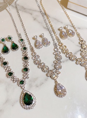 新娘轻奢小众锆石锁骨链