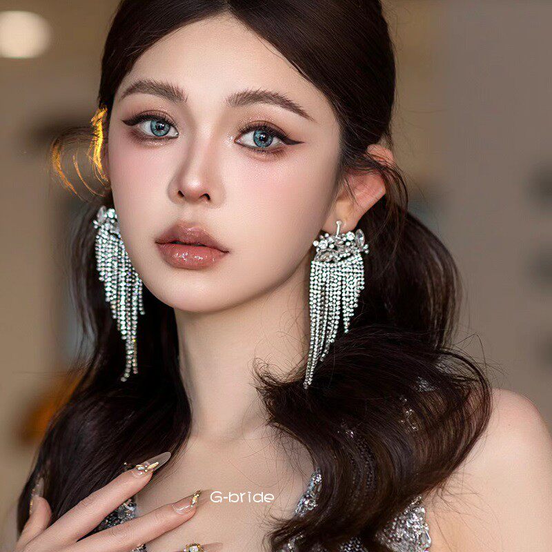 欧美时尚夸张气质耳环新娘耳饰女图片