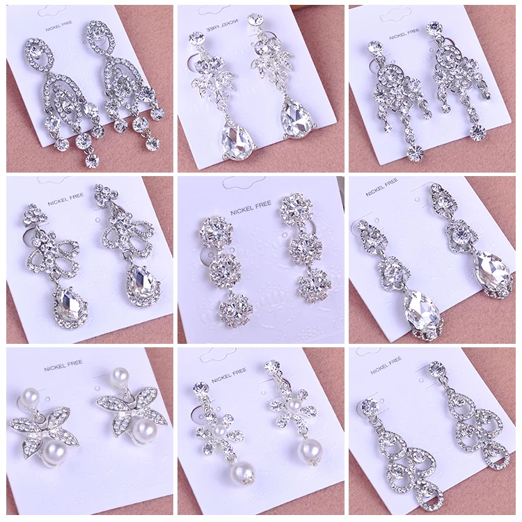 Серьги для невесты, ожерелье, длинный подвес, корейские аксессуары