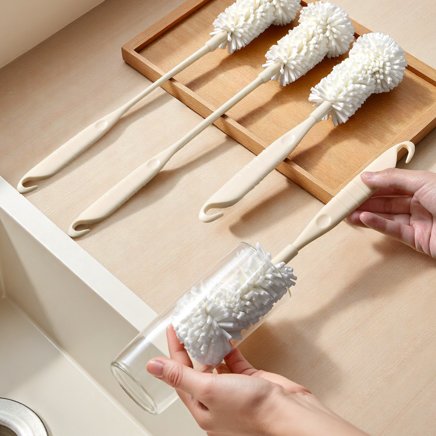 洗杯子神器刷水杯清洁长柄洗奶瓶刷无死角去茶渍海绵小刷子,家庭/个人清洁工具,杯刷/瓶刷,淘宝优惠券,粉丝福利购,淘宝优惠卷