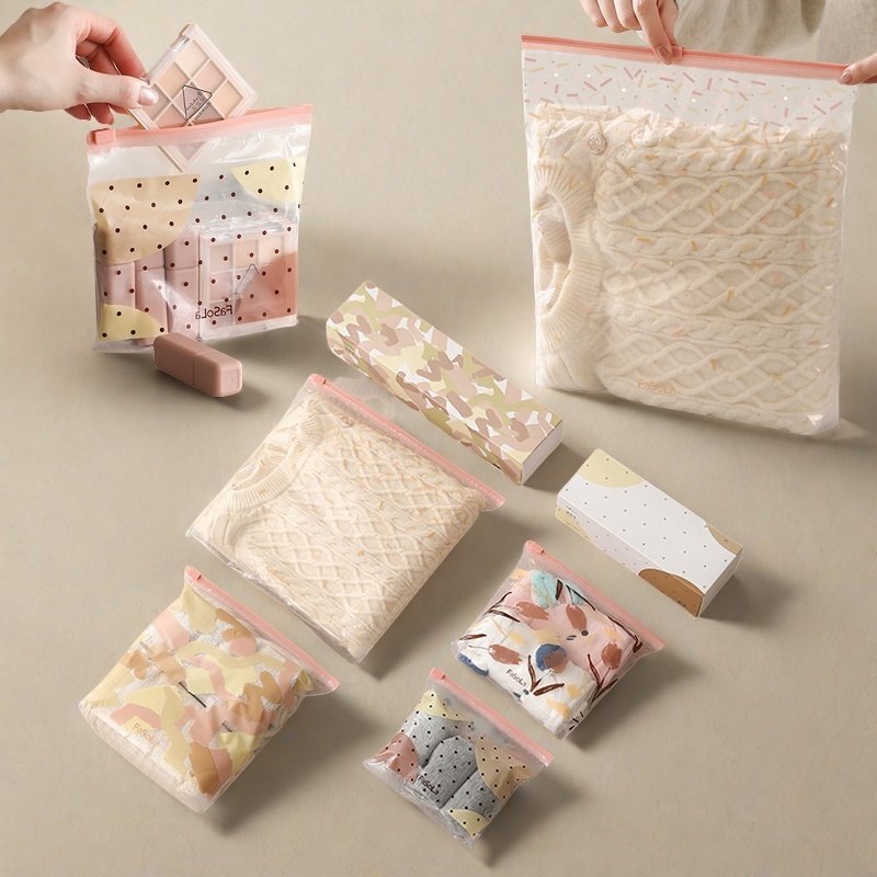 旅行衣物收纳袋拉链式滑锁密封袋婴儿宝宝外出纸尿裤待产包收纳袋