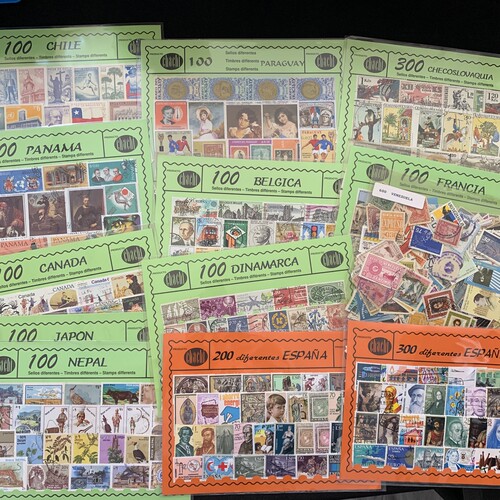 外国邮票 原装进口 卡装 袋票 国家自选 数量自选