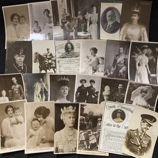 珍藏老照片版 王室肖像 明信片 英国王室