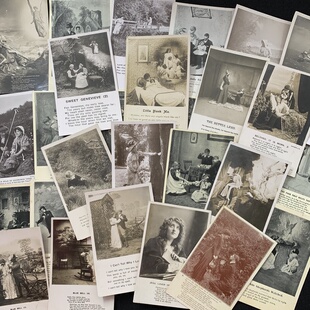 原版 百年诗意 英国 珍藏老明信片 欧洲早期