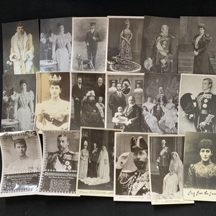 珍藏老照片版 王室肖像 明信片 英国王室