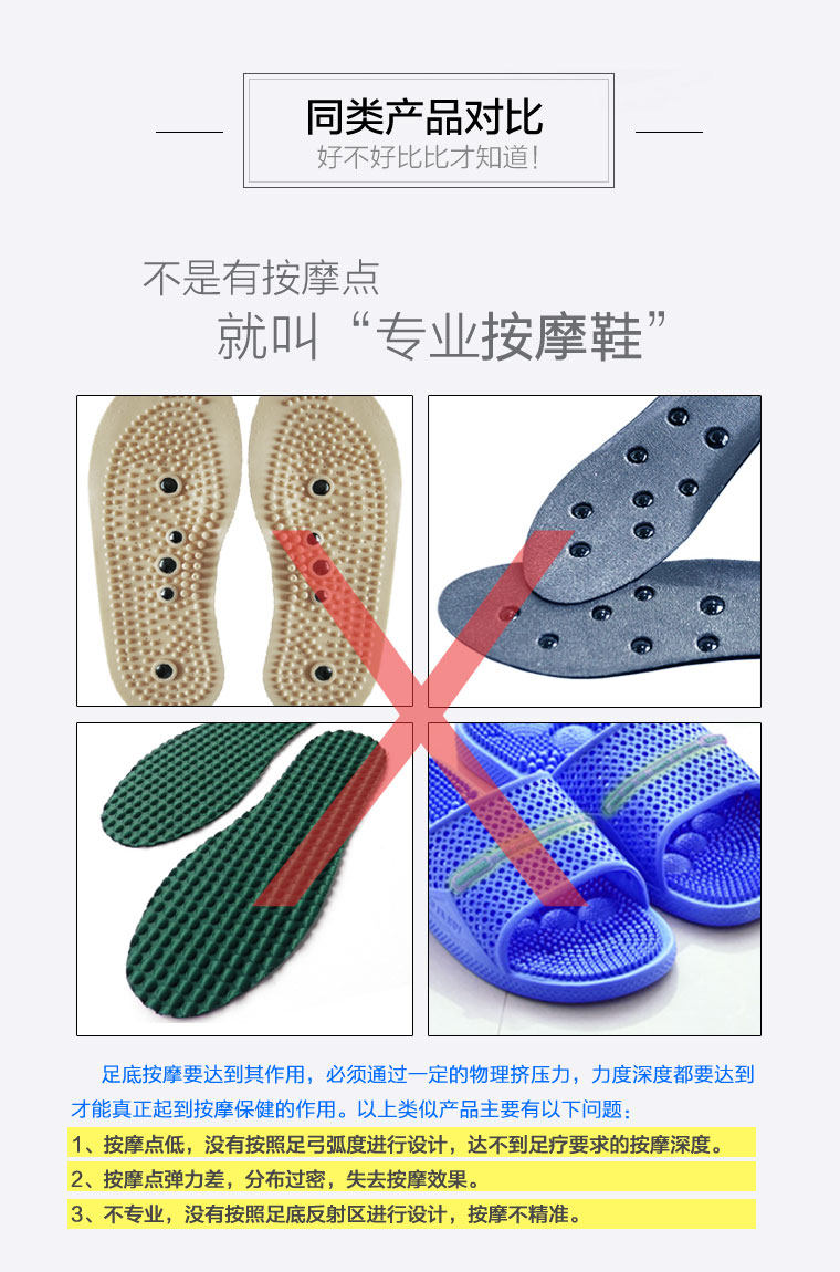 磁石按摩鞋垫脚底穴位夏季足底单鞋运动鞋皮鞋休闲促进血液循环男