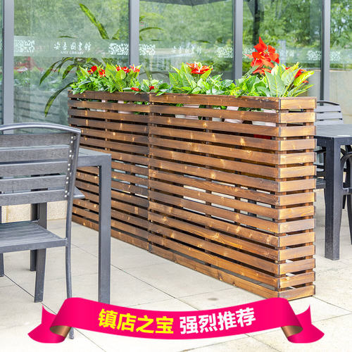 防腐木花架餐厅隔断围栏实木栅栏