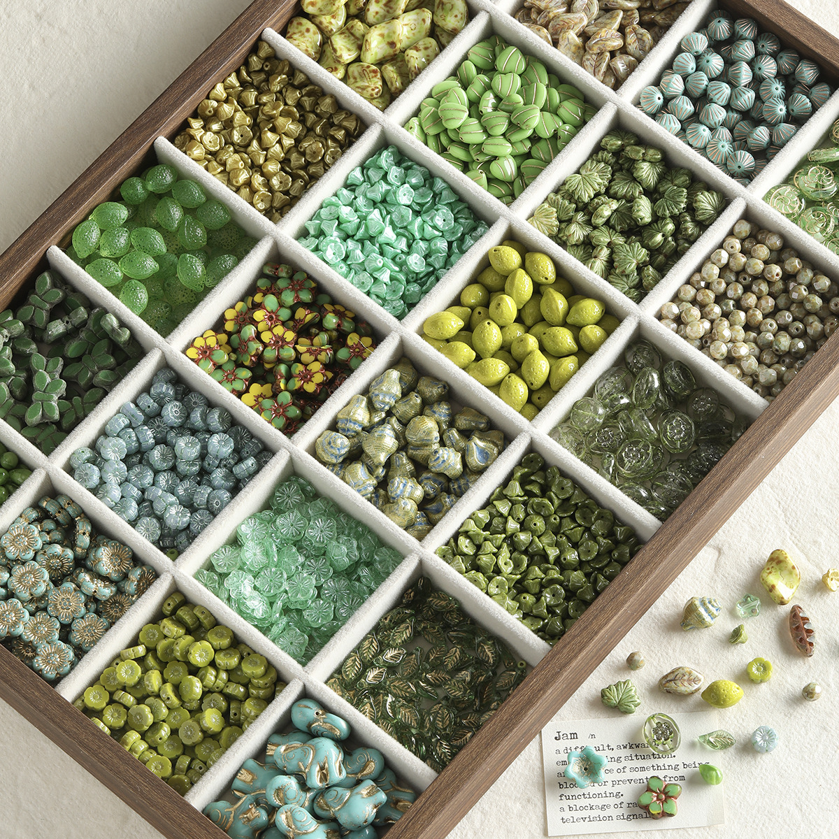 【绿光森林】进口捷克琉璃散珠手链项链手机链串珠diy配件材料