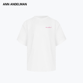 纯色圆领宽松短袖 设计师ANN ANDELMAN 上衣网球印花T恤