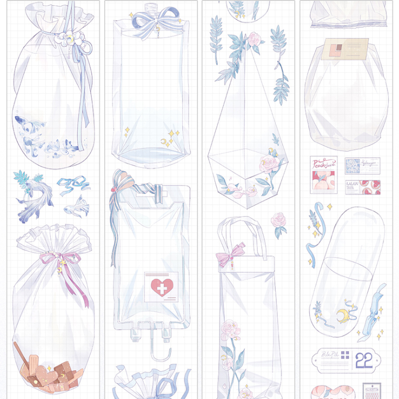 分装冰川研究所手帐胶带袋装世界