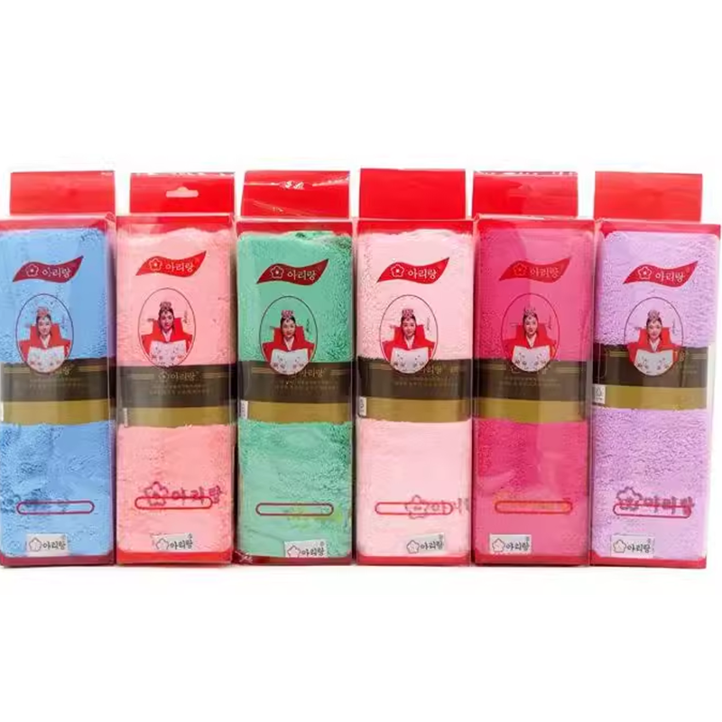 韩国正品阿里郎珊瑚绒干发吸水强亲肤毛巾加厚加大洗脸毛巾不掉毛