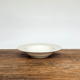 陆升Luzerne正品 Lines白丝线系列8.5英寸草帽盘飞碟盘意面盘