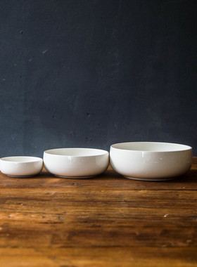 陆升Luzerne正品纯色Zen系列建白透明釉6英寸圆碗小面碗汤碗饭碗