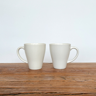 陆升Luzerne禅Zen系列400ml马克杯建白透明釉新骨瓷高温无毒水杯