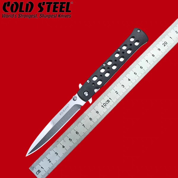 美国冷钢cold steel小剑鱼26sp户外战术露营折刀鱼鳍快开锋利折刀