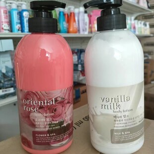 韩国水果之乡身体乳贝缇贝嗯牛奶润肤乳玫瑰润肤乳 500g大容量装