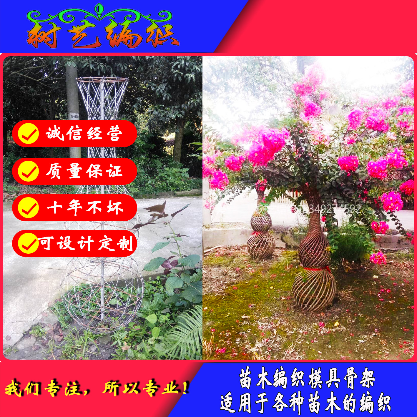 园林花卉种植苗木造型骨架 用于铁艺定制