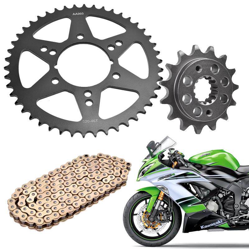 适用川崎Ninja忍者ZX6R/RR 600/636 98-06链轮大小齿链盘525套链